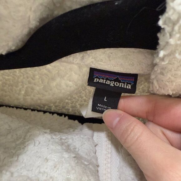 Women Patagonia Los Gatos 1/4 Zip Fleece Sweatshirt in Birch White Size Large - Picture 7 of 8